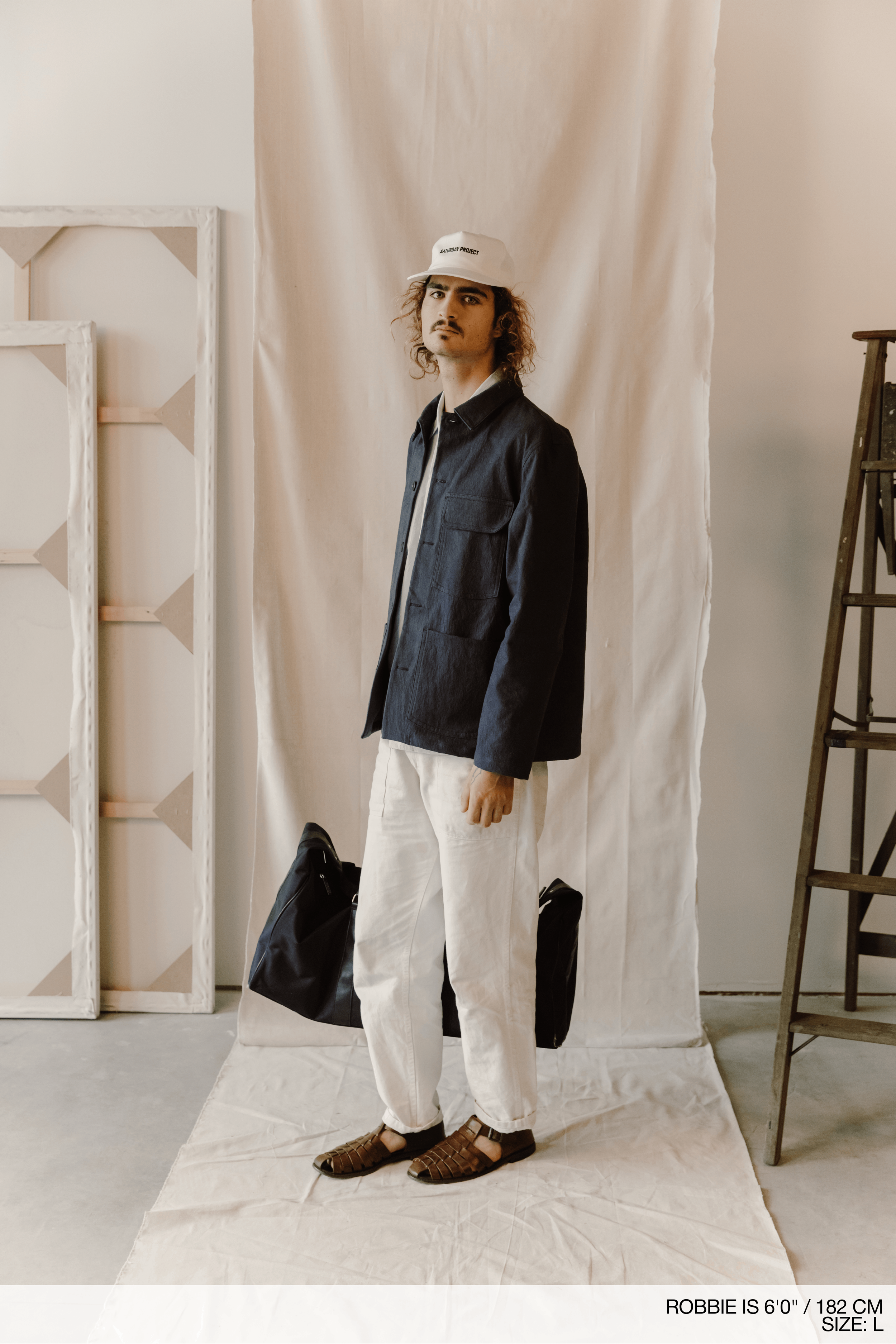 WORK COAT - WASHED IVORY — Saturday Project WORK COAT - WASHED IVORY — Saturday Project